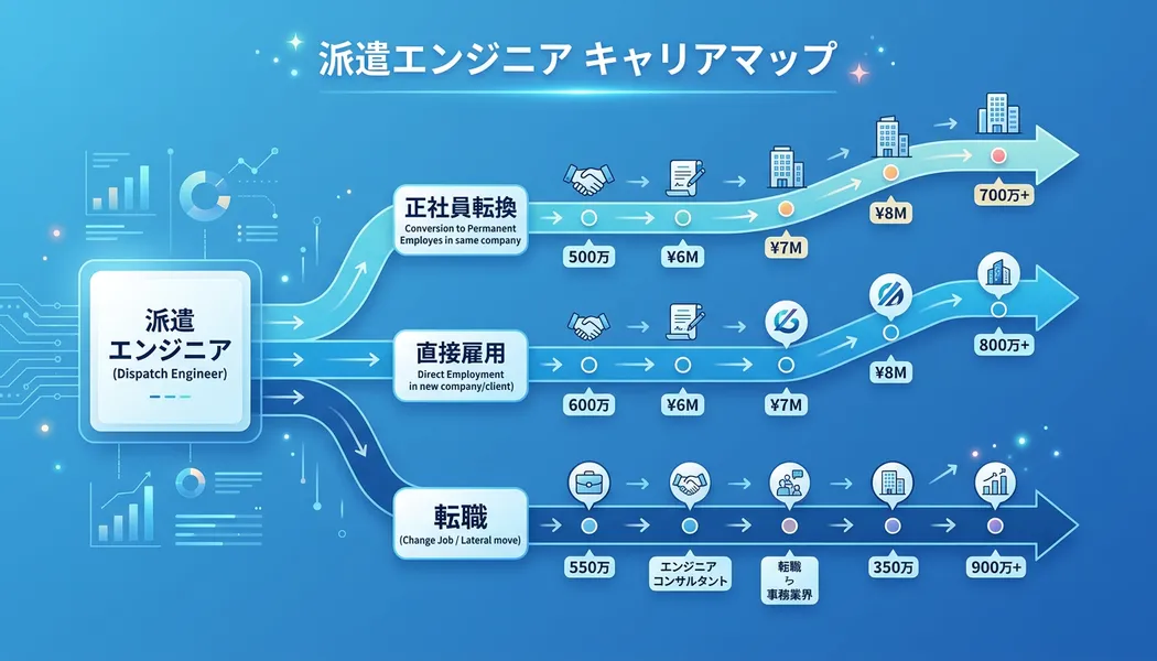 派遣エンジニアから正社員への転職戦略マップ