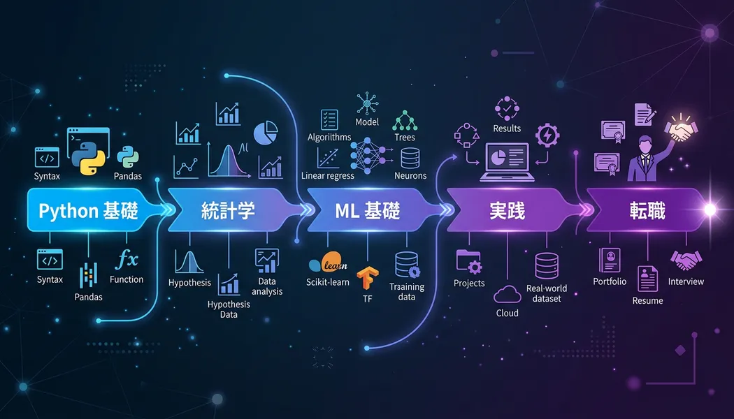 AI・機械学習エンジニアへの12〜18ヶ月ロードマップ